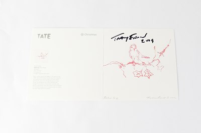 Lot 607 - TRACEY EMIN; a Christmas card, 'Robin Sez 2002'...