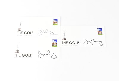 Lot 564 - RORY MCILROY; three first day covers, from the...