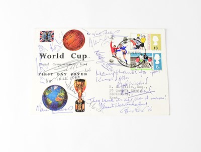 Lot 575 - WORLD CUP 1966; a first day cover signed by...