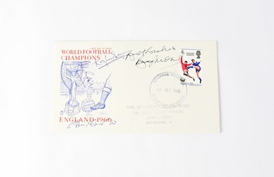Lot 572 - WORLD CUP 1966; a first day cover signed by...