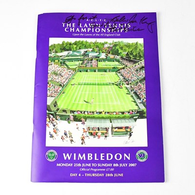 Lot 565 - WIMBLEDON 2007; a programme for the Lawn...