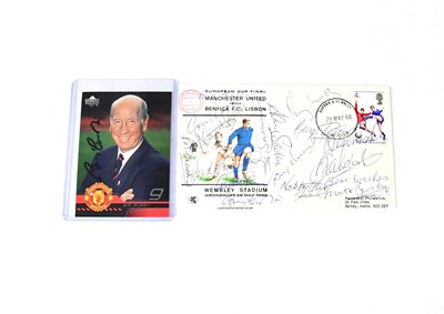 Lot 579 - MANCHESTER UNITED; a first day cover bearing...