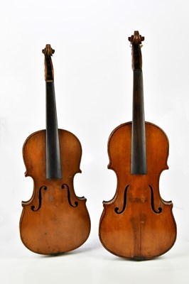 Lot 1237 - A full size German violin, unlabelled, with...