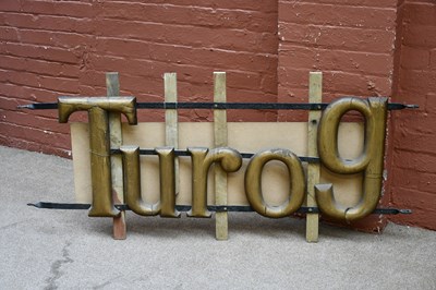 Lot 1338 - TUROG; a large advertising sign, originally...