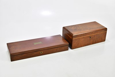 Lot 1381 - A Victorian mahogany drawing implement set,...