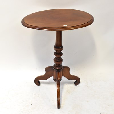 Lot 54 - A Victorian mahogany oval-topped occasional...