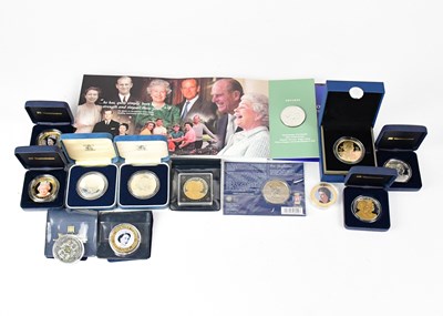 Lot 787 - A collection of silver proof commemorative...