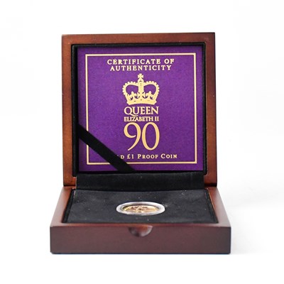 Lot 779 - A 'Queen Elizabeth II 90th Birthday £1 Proof...