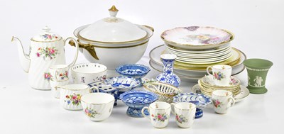 Lot 2135 - MINTON; a part coffee service decorated in the...