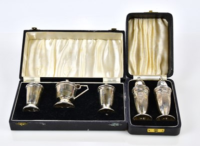Lot 2628 - VINERS; a cased pair of George V hallmarked...