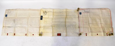 Lot 599 - Five late 18th/early 19th century vellum...