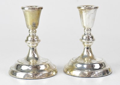 Lot 760 - A pair of Elizabeth II hallmarked silver...