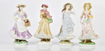 Lot 5386 - ROYAL WORCESTER; a group of four ceramic...