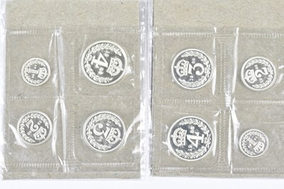 Lot 3188 - Two sets of Maundy money, both dated 1988, to...