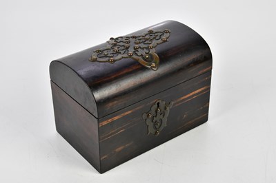 Lot 5088 - A 19th century coromandel wood tea caddy,...