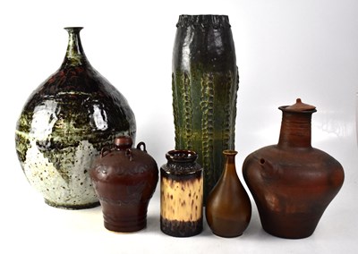 Lot 261 - A large studio pottery vase of globular form