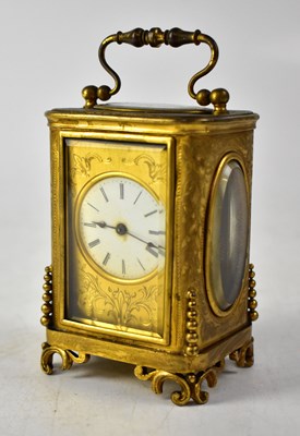 Lot 99 - A brass cased carriage clock