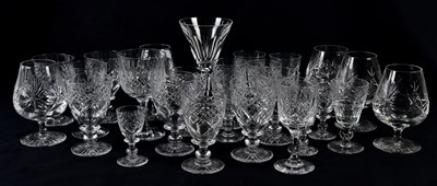 Lot 5540 - A collection of cut glass including ten Thomas...