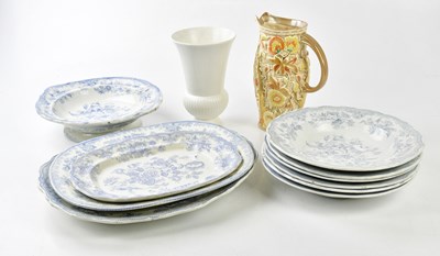 Lot 5444 - A collection of 19th century blue and white...