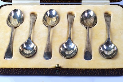 Lot 704 - A set of six Victorian hallmarked silver...