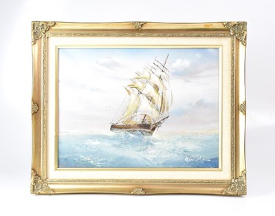 Lot 639 - BAILLIE? (20th century); oil on canvas, tall...
