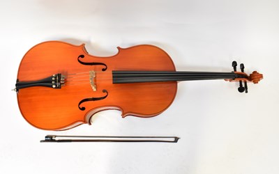 Lot 585 - A contemporary cello, the bridge stamped...