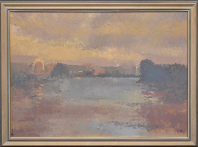 Lot 187 - BERNARD MYERS (1925-2007); oil on canvas,...