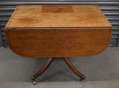 Lot 95 - An 19th century mahogany pedestal Pembroke...