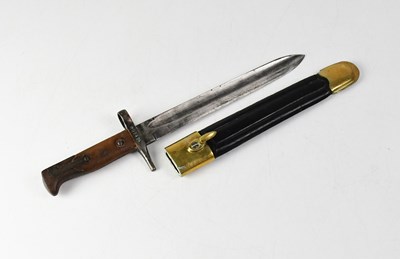 Lot 458 - An Italian M1891 pattern knife bayonet for the...
