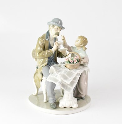 Lot 337 - LLADRÓ; a figure group 'Little Flower Seller',...