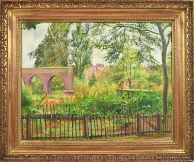 Lot 272 - UNATTRIBUTED; oil on canvas, rural scene,...
