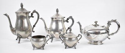 Lot 705 - A four piece silver plated tea service,...