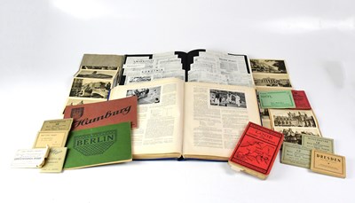 Lot 597 - A small quantity of ephemera including a...