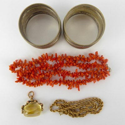 Lot 1009 - A 9ct gold ropetwist chain, length 46cm,...