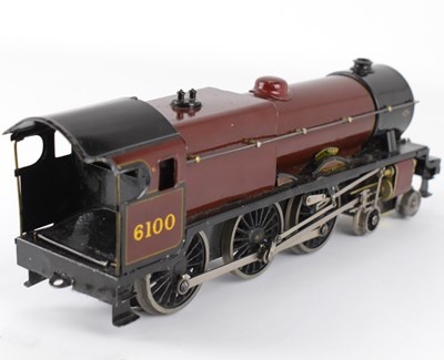 Lot 239 - BASSETT-LOWKE; an O gauge 4-6-0 loco LMS lined...