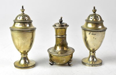 Lot 737 - Two Edward VII matching hallmarked silver...