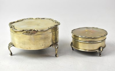Lot 669 - An Edward VII hallmarked silver lidded pot...