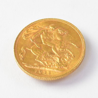 Lot 767 - A George V sovereign, 1911.