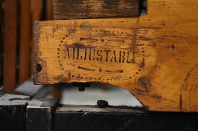 Lot 6612 - An Edwardian double bedstead, with carved...