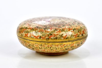 Lot 1165 - A Japanese Meiji period trinket box and cover,...