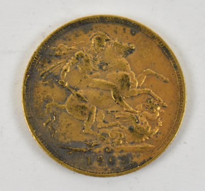 Lot 831 - An Edward VII 1902 full sovereign, Melbourne...