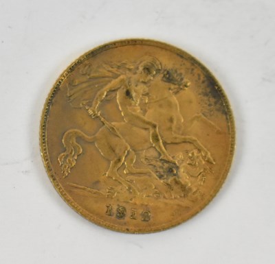Lot 867 - A George V 1912 half sovereign.