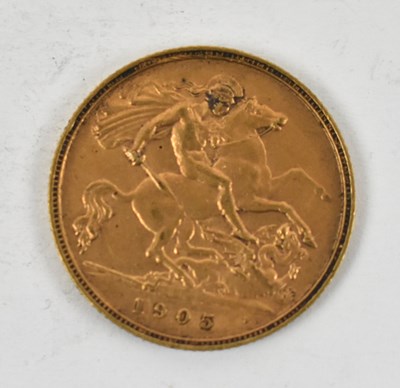 Lot 876 - An Edward VII 1905 half sovereign.