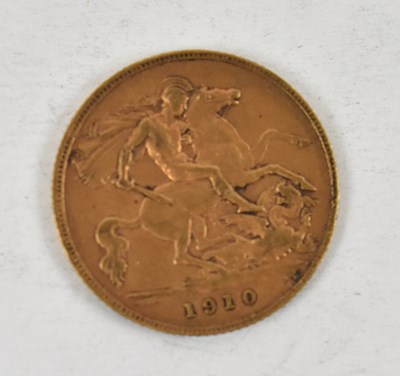 Lot 883 - An Edward VII 1910 half sovereign.
