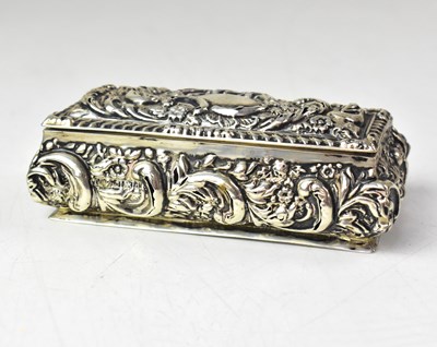 Lot 668 - An Edward VII hallmarked silver small lidded...
