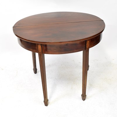 Lot 61 - A 19th century mahogany cross-banded and...