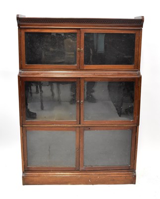 Lot 39 - An early 20th century mahogany three-section...