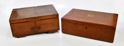 Lot 1383 - Two early 20th century empty canteens.