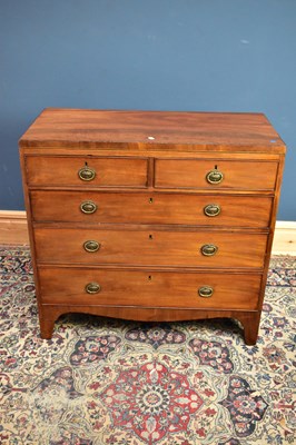 Lot 2452 - An early 19th century mahogany chest of...