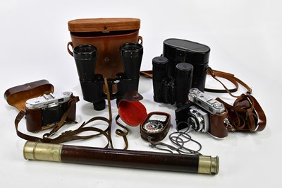 Lot 1566 - ROSS OF LONDON; a leather and nickel cased...